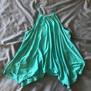 Teal high neck Express tank